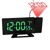 часы сетевые проекционные vst-896s-4, зеленые, температура, usb, оптом, купить
