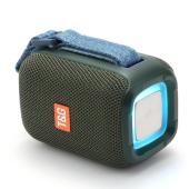 bluetooth-колонка tg339 с rgb подсветкой, speakerphone, радио, green, оптом, купить