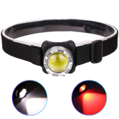 фонарь налобный bl-f006-cob(white+red), зу type-c, li-ion аккумулятор, box, оптом, купить