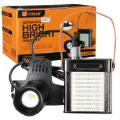 фонарь налобный yemao ym-t102 tg+smd(white+red), li-ion аккумулятор, зу type-c, internal battery, zoom, оптом, купить