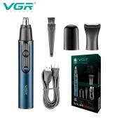 триммер vgr 2 в 1 v-626 blue, 2 насадки (для носа и волос), оптом, купить