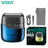 электробритва vgr v-364 blue шейвер, двойное лезвие, ipx7, оптом, купить