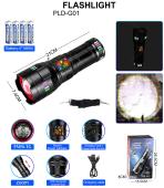 Изображения для Фонарь NIGHT VISION FLUORESCENCE G01-PM50-TG, индикация заряда, 4x18650, ЗУ Type-C, zoom, Box
