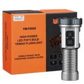 фонарь yemao ym-f555x 5p35+4led(red+blue), 1x18650/18500, зу type-c, магнит, зажим, оптом, купить