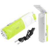 фонарь luxury 1039, 1w+5smd, встроенный аккумулятор, зу 220v, оптом, купить