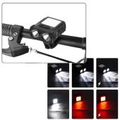 велофонарь + на лоб sh-t808-2xpe+20smd(white+red), motion sensor,  li-ion аккум., зу type-c, box, оптом, купить