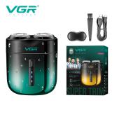 электробритва vgr v-348 green, роторная, ipx6, оптом, купить