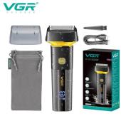 электробритва vgr v-355 шейвер для влажного и сухого бритья, ipx6, led display, оптом, купить