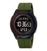 часы наручные 2412pag skmei, army green-silicone, оптом, купить