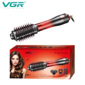 фен-щетка стайлер vgr 4 в 1 v-484 red, 4 насадки, 2 режима, оптом, купить