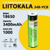 аккумулятор 18650, liitokala ncr 34b-pcb, 3400mah, с защитой, оригинал, оптом, купить
