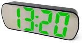 часы сетевые vst-895y-4, зеленые, температура, usb, оптом, купить