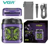 электробритва vgr v-344 purple, роторная, 8000 rpm, ipx6, оптом, купить