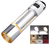 фонарь multifunction кемпинг yes-666-led(white+yellow+red), 1000lm, li-ion аккум., магнит, крюк, зу type-c, оптом, купить