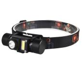 фонарь налобный xq-210-2-xpe+cob, 1x18650, зу microusb, оптом, купить