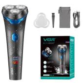 Изображения для Електробритва VGR V-314 для чоловіків, роторна для вологого та сухого гоління, IPX6, LED Display
