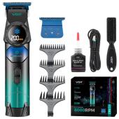 триммер vgr v-946 с технологией охлаждения ice technology, 4 насадки, 8000 rpm, 3000 mah, led display, оптом, купить