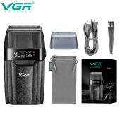 электробритва vgr v-640s шейвер, двойное лезвие, 9000 rpm, led display, оптом, купить