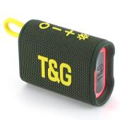 bluetooth-колонка tg396 с rgb подсветкой, speakerphone, радио, green, оптом, купить