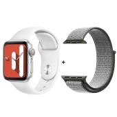 smart watch n0.17 pro, aluminium, 2 ремешка, голосовой вызов, white, оптом, купить