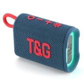 bluetooth-колонка tg396 с rgb подсветкой, speakerphone, радио, blue, оптом, купить