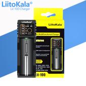зарядное устройство liitokala lii-100, универсальное, 14500/16340/18650/26650, usb, оригинал, оптом, купить