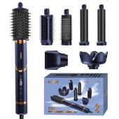 фен-стайлер vgr 7 в 1 v-477 dark blue, professional, 7 насадок, 1400 вт, оптом, купить
