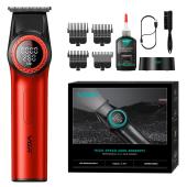 триммер vgr v-977 red, регулировка мощности 6000 - 8000 rpm, 2500 mah, 4 насадки, led display, оптом, купить