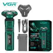 электробритва vgr v-343, роторная, ipx6, 7500 rpm, led display, оптом, купить