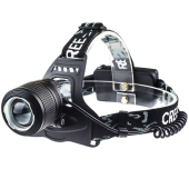 фонарь налобный 2199-t6, 2х18650, signal light, шипы, zoom, зу type-c, box, оптом, купить