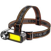 фонарь налобный wh-1707-xpe+cob, li-ion аккум., зу microusb, оптом, купить