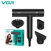фен профессиональный vgr v-427, 4 уровня обдува, 3 уровня температуры, 110000 rpm, 3 насадки, оптом, купить