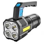фонарь переносной x510-4led+cob, li-ion аккум., зу microusb, box, оптом, купить