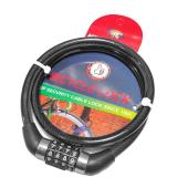 замок велосипедный kihuu lock 001, 10*80 тросовый, кодовый, оптом, купить