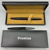 подарочная ручка promise в футляре (черная с золотистым клипом) 3183, оптом, купить