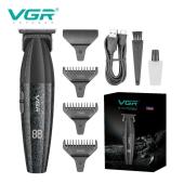 триммер vgr v-640t black, 3 насадки, led display, 9000rpm, оптом, купить