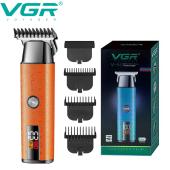 триммер vgr v-943 orange, 3 насадки, led display, оптом, купить
