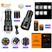 фонарь yemao ym-f71x-tg+6p35, 1x26650/26350, зу type-c, магнит, ip55, оптом, купить