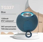 bluetooth-колонка tg337 с rgb подсветкой, speakerphone, радио, blue, оптом, купить