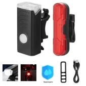 велофонарь bsk-hy027-xpg, stop-5smd(red), li-ion аккум., зу microusb, box, оптом, купить