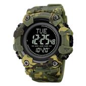 часы наручные 2037cmgn skmei, army green camo, compass, оптом, купить