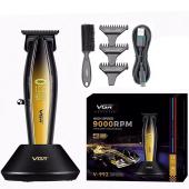 триммер vgr v-992 gold, 9000 rpm, 2000 mah, 3 насадки, led display, оптом, купить