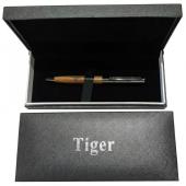 подарочная шариковая ручка tiger в футляре (деревянная) 907, оптом, купить