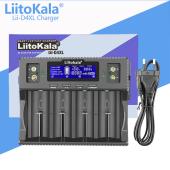 зарядное устройство liitokala lii-d4xl, 4x21700/ 18650/ 26650/ 26700/ 32700/ aaa/ 9v, оптом, купить