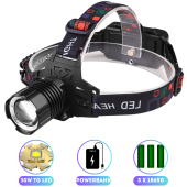 фонарь налобный pld-t116-pm30-tg, power bank, 3x18650, зу type-c, zoom, box, оптом, купить