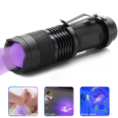 фонарь k11-395uv, 1хаа/1x14500, 1 режим, zoom, зажим, оптом, купить
