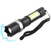 фонарь police 8626c-xpe+cob,  li-ion аккум., zoom, зу microusb, box, оптом, купить