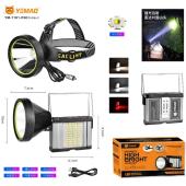 фонарь налобный yemao ym-t101 xhp50+smd(white+red), li-ion аккумулятор, зу type-c, internal battery, оптом, купить