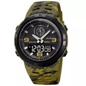 часы наручные 1655cmgnbk skmei, army green camo-black, ukraine, оптом, купить