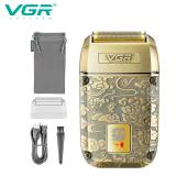 электробритва vgr v-336 шейвер, двойное лезвие + триммер, led display, металлическая, оптом, купить